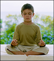  Boy in meditation 